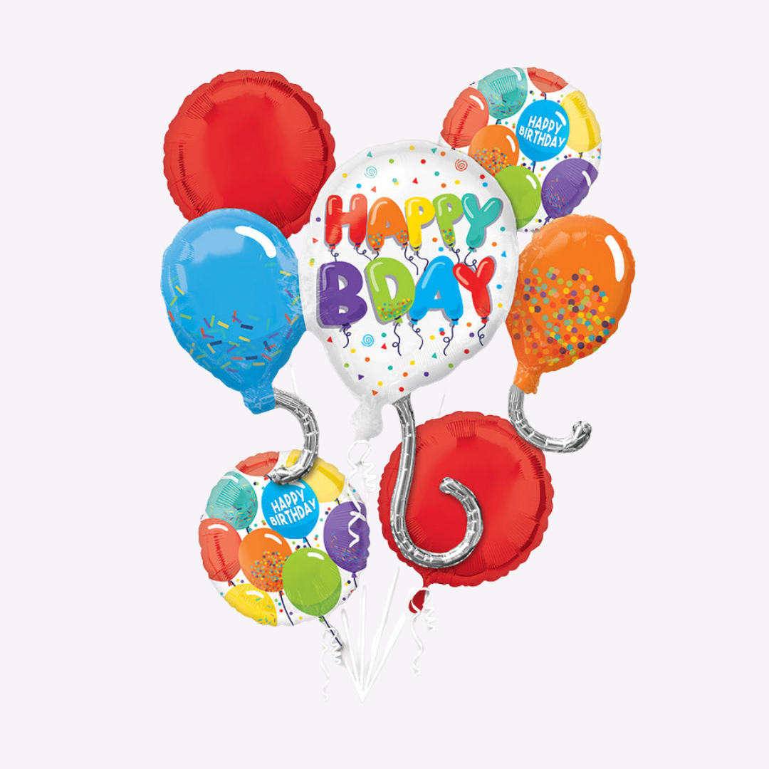 All Birthday Helium Balloon Bundles