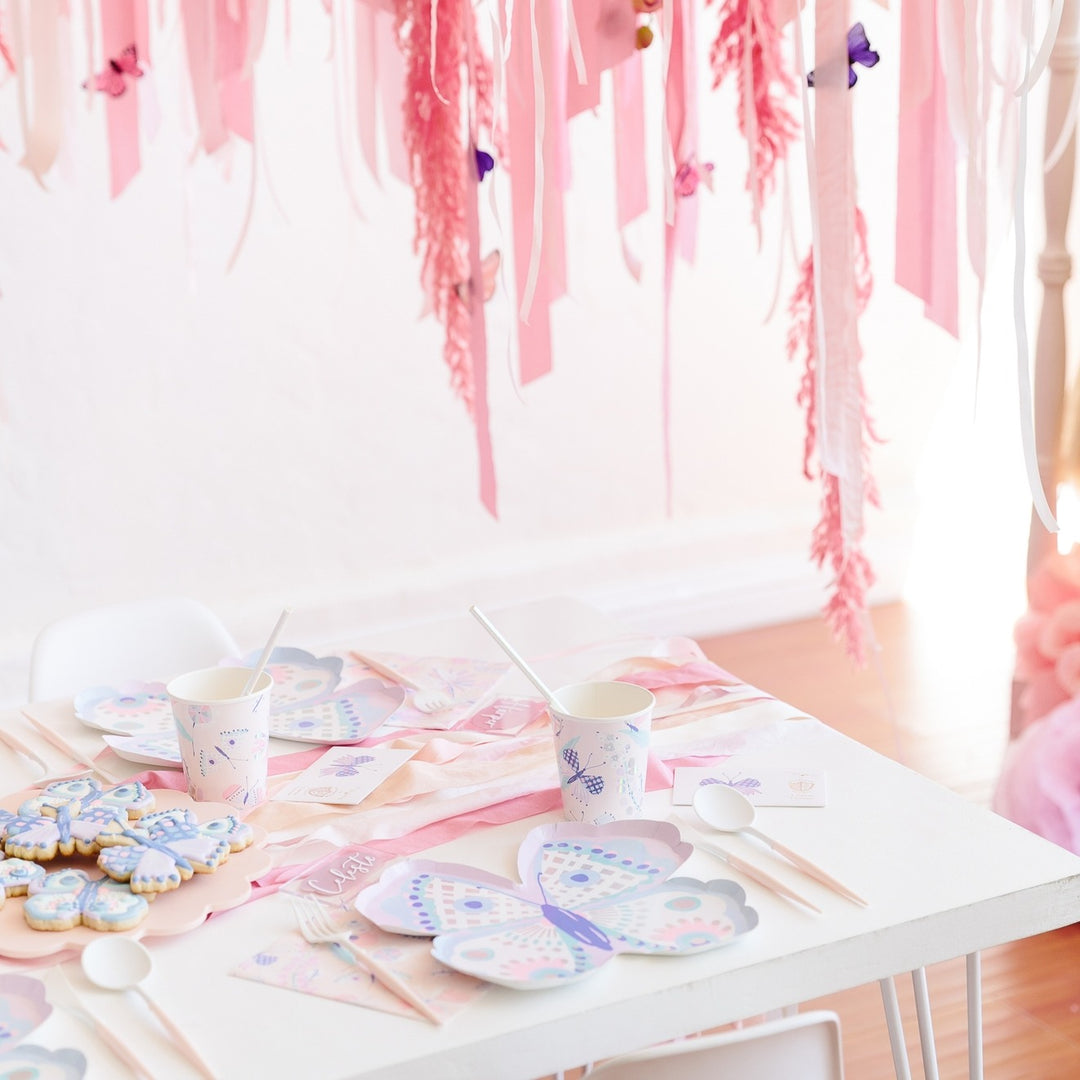 Pink and Purple Flutter Cups