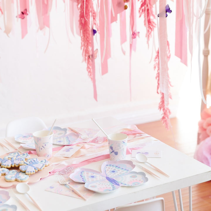 Pink and Purple Flutter Large Napkins