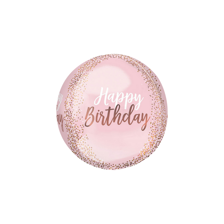 Blush Pink Orbz Foil Balloon, 16in