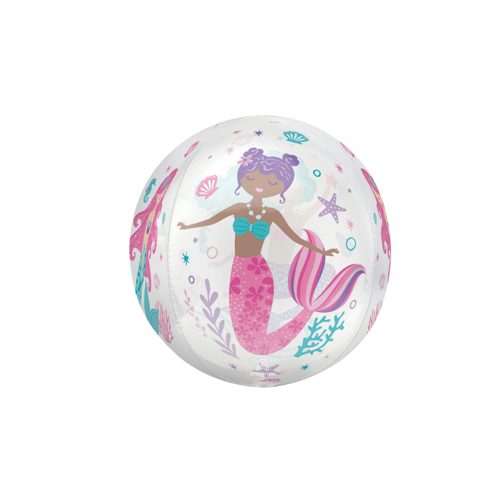 Pastel Mermaid Orbz Foil Balloon, 16in