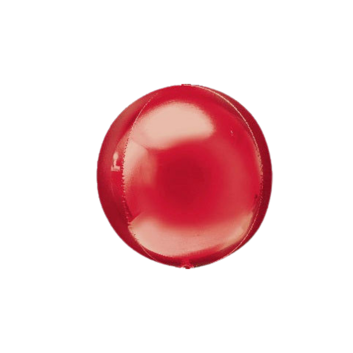 Red Orbz Foil Balloon, 16in