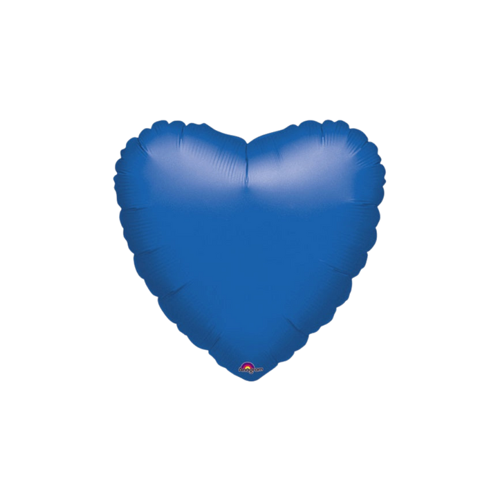 Royal Blue Heart Foil Balloon, 18in