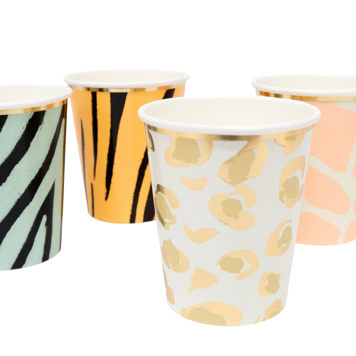 Safari Animal Print Cups