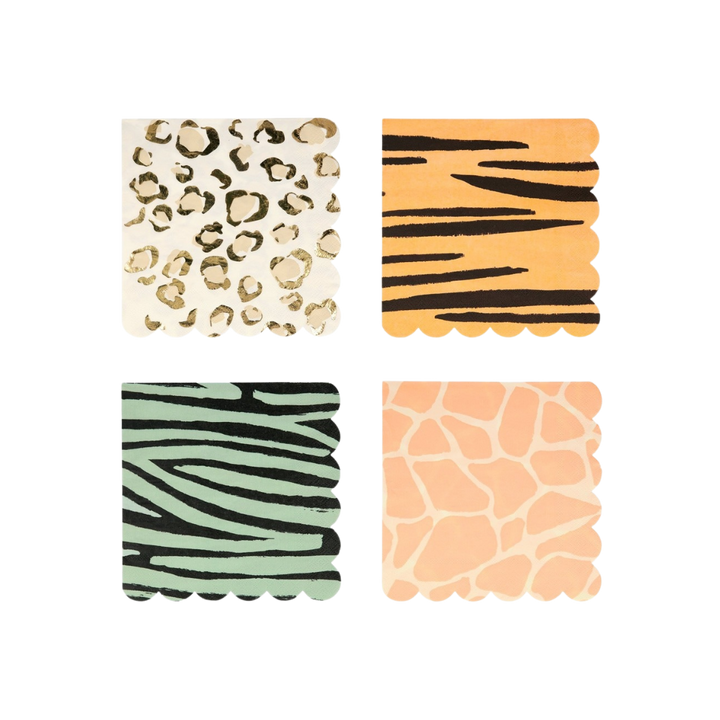 Safari Animal Print Dinner Napkins