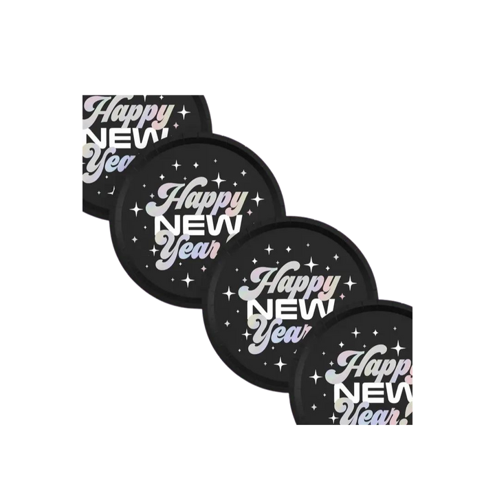 2024 NYE Party Plates, Disco Holiday Supplies