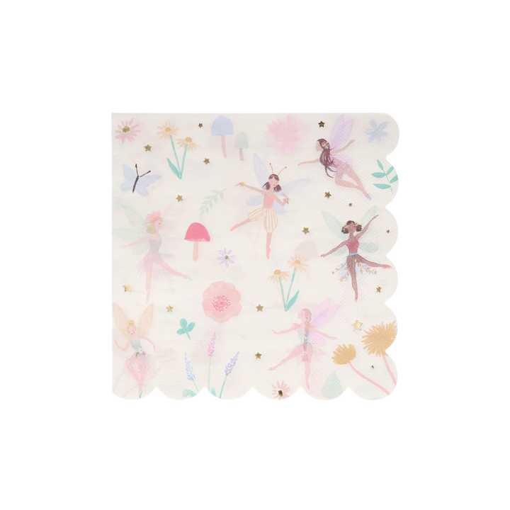 Beige Fairy Dinner Napkins