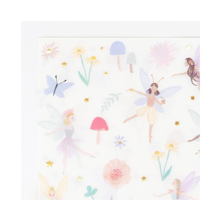 Beige Fairy Dinner Napkins