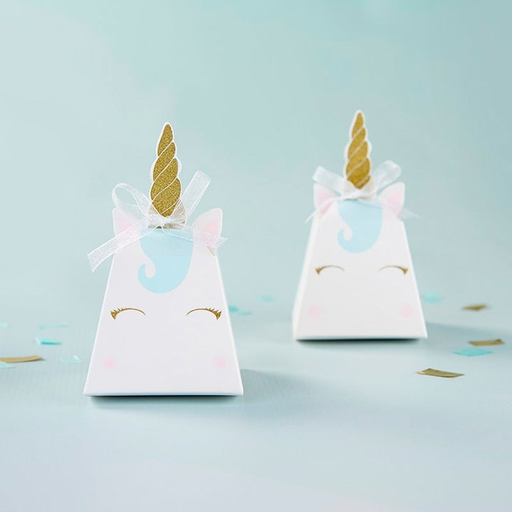 White Unicorn Favor Box