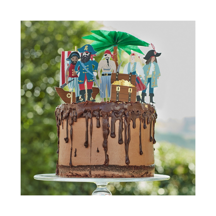 Pirates & Palm Tree Cake Toppers