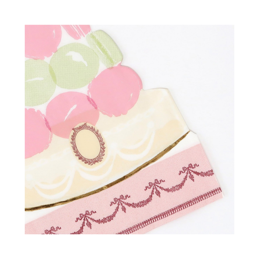 Pink and Cream Paris Dessert Napkins