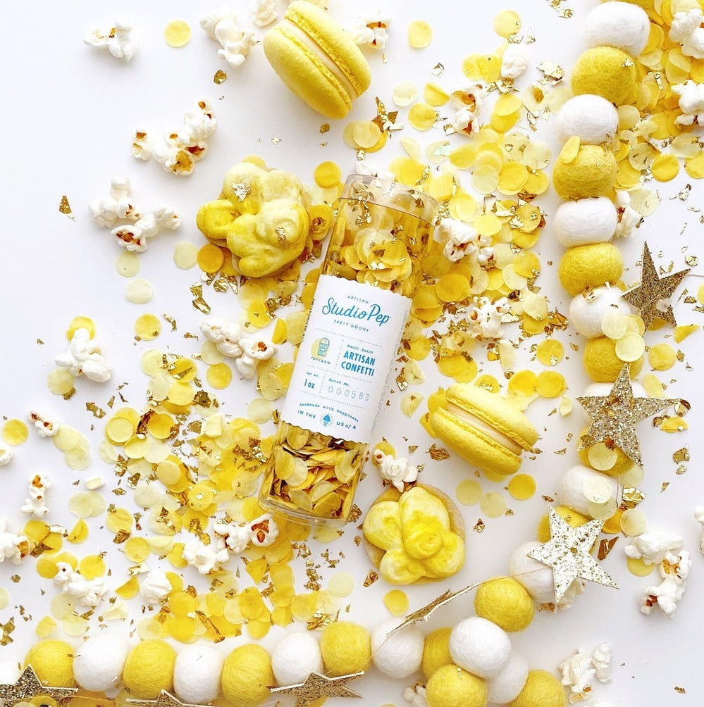 Yellow Popcorn Artisan Confetti - Mini Pack