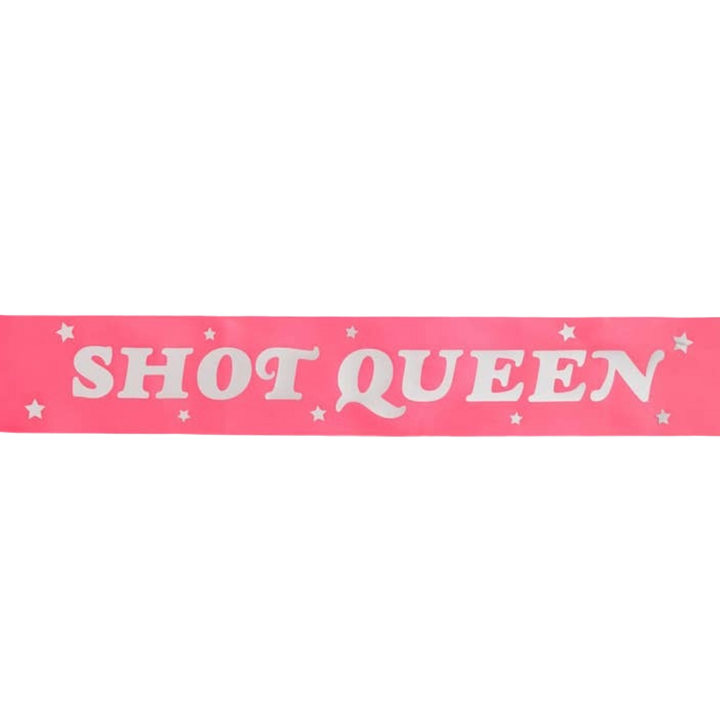 Shot Queen Birthday Pink Sash