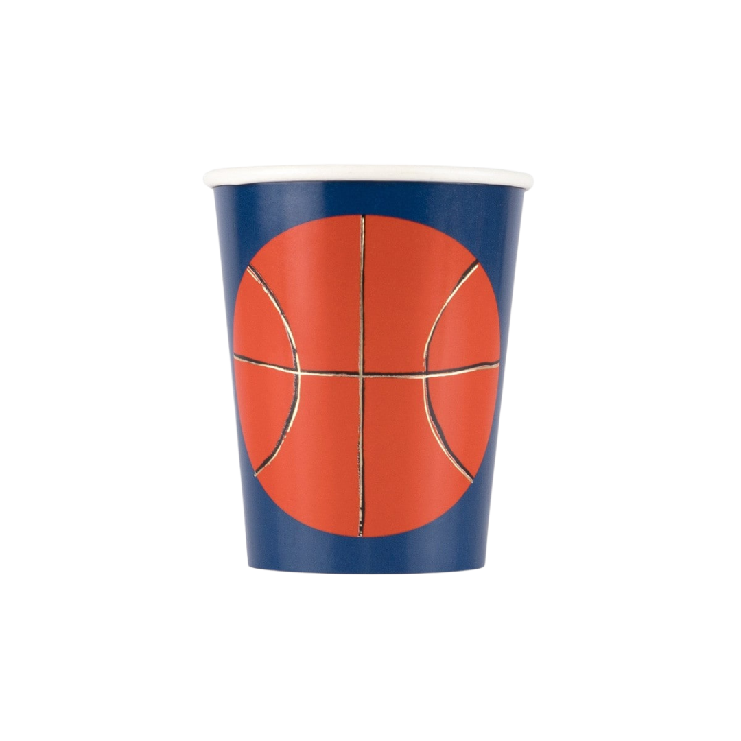 Blue Basketball Cups