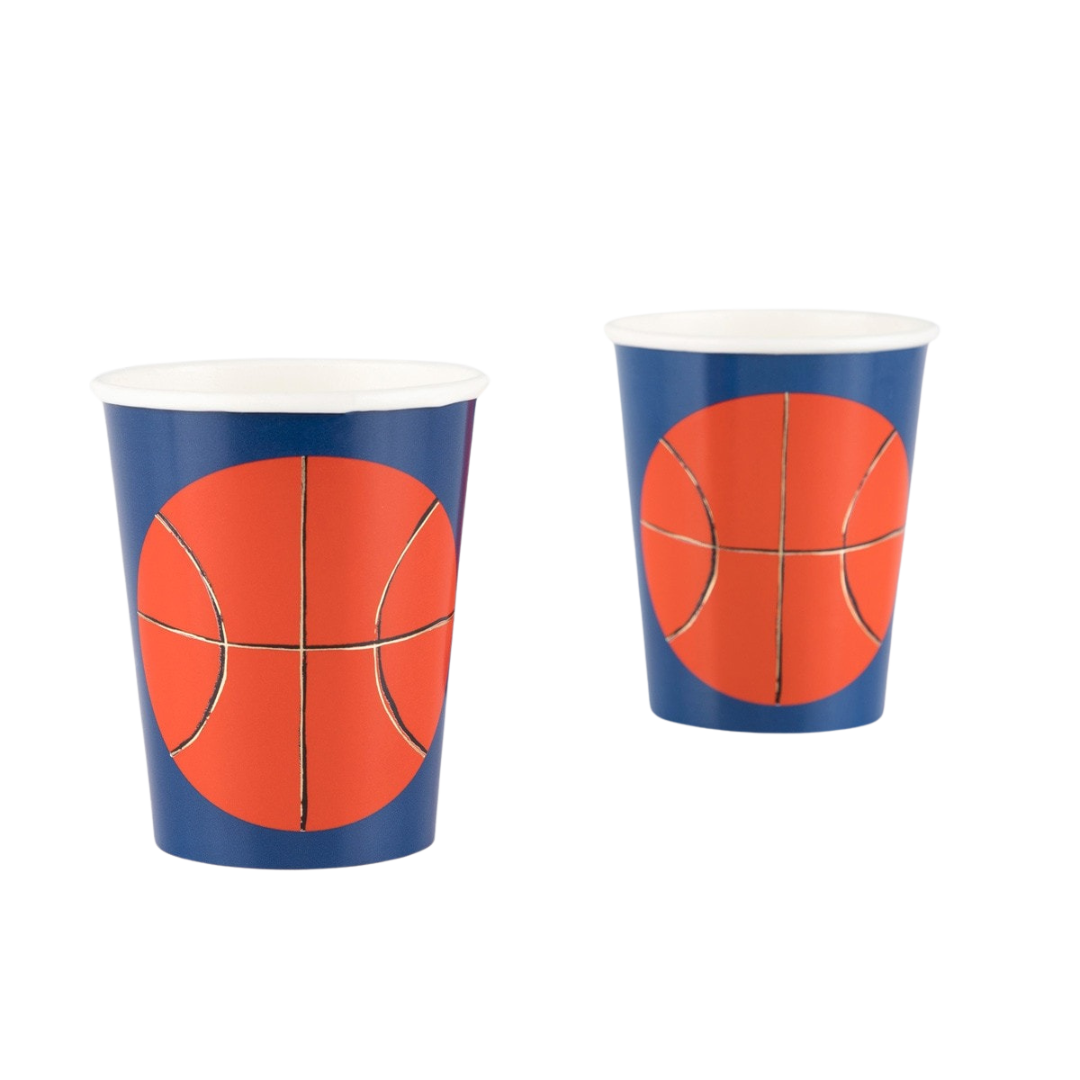 Blue Basketball Cups