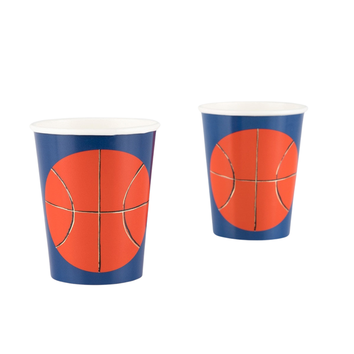 Blue Basketball Cups