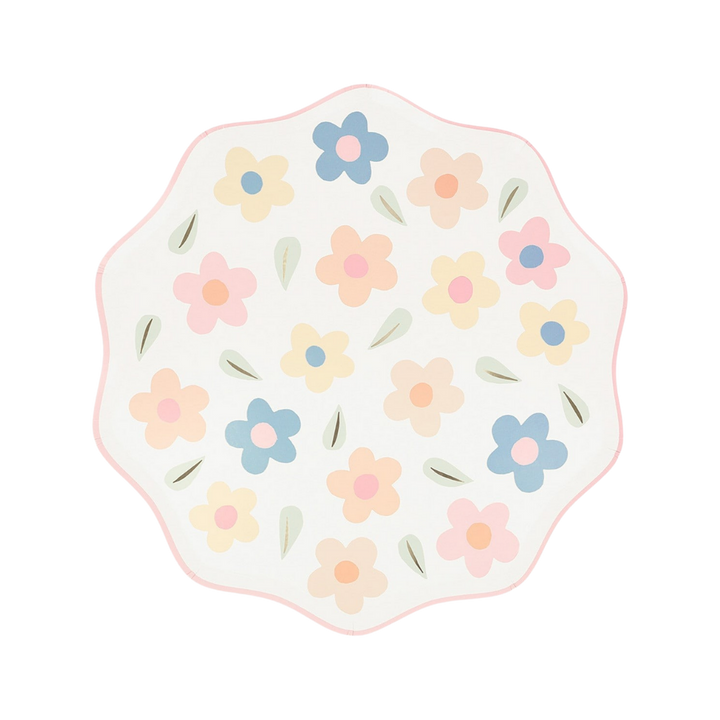 Pastel Happy Flowers Dinner Plates