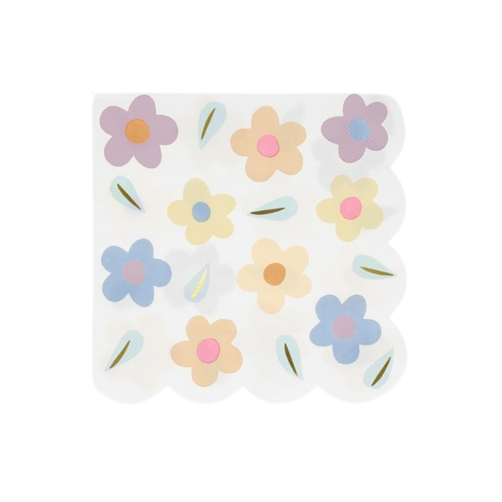 Pastel Floral Dinner Napkins