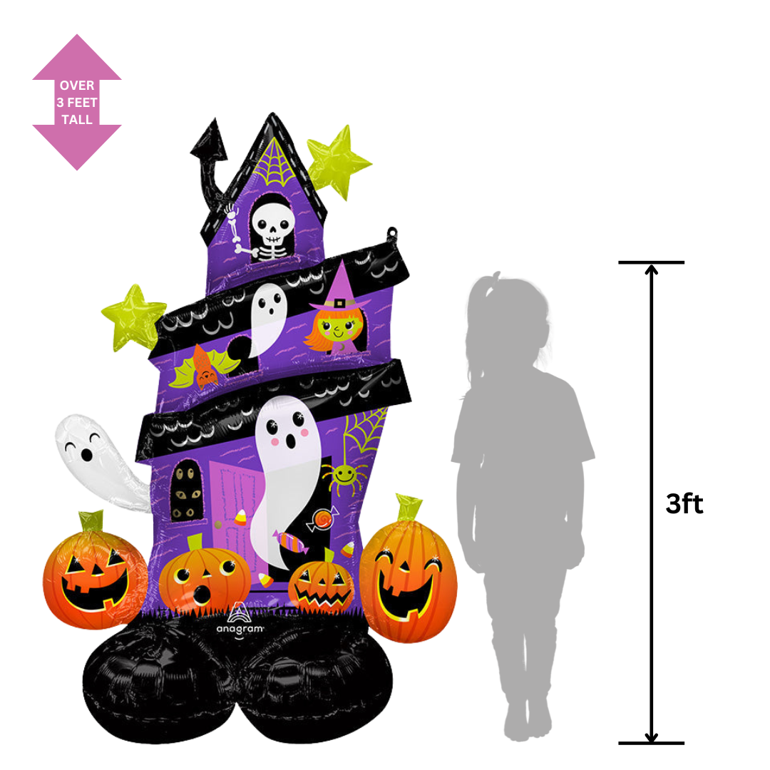 Life-Size Haunted House Foil Balloon, Giant