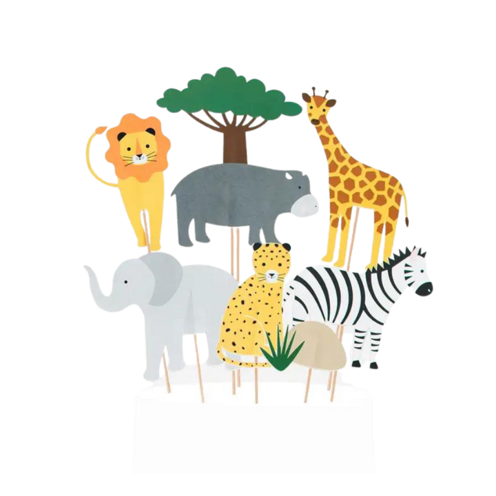 Safari Animals Cake Toppers