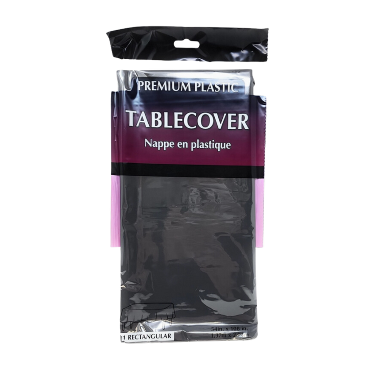 Black Plastic Table Cover