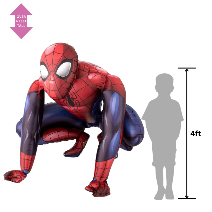 Life-Size Spiderman Foil Balloon, 36 in