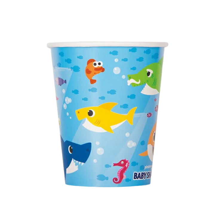 Blue Baby Shark Cups