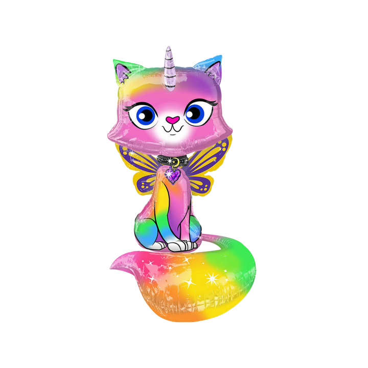 Life-Size Unicorn Kitty Foil Balloon, 44 in