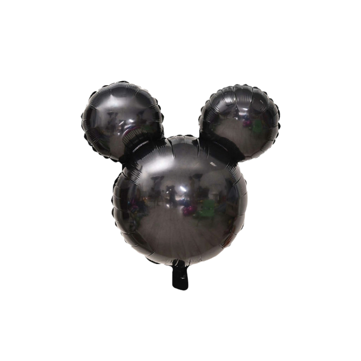 Black Mouse Head Mylar Foil Balloon (24 Inches)