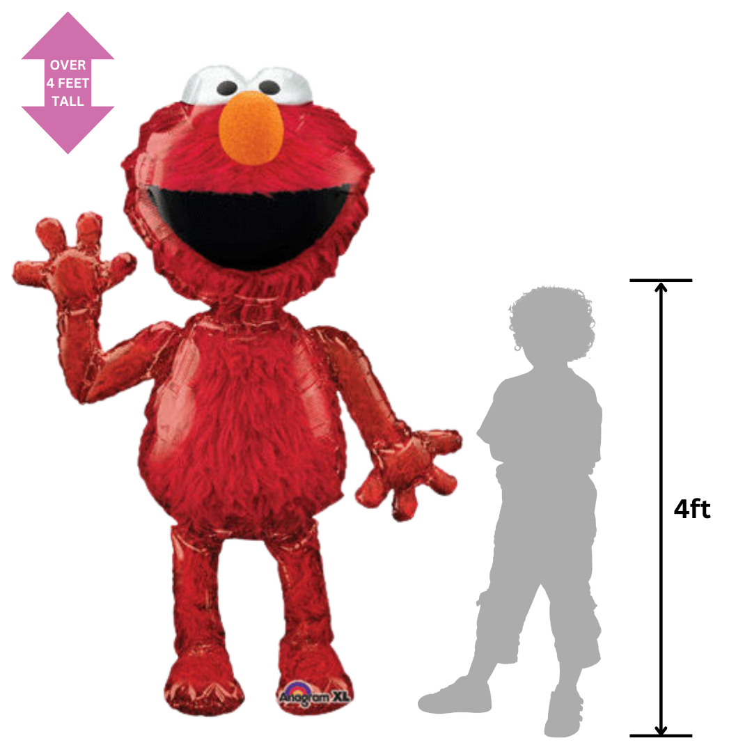 Life-Size Sesame Street Foil Balloon, 50 in - Elmo