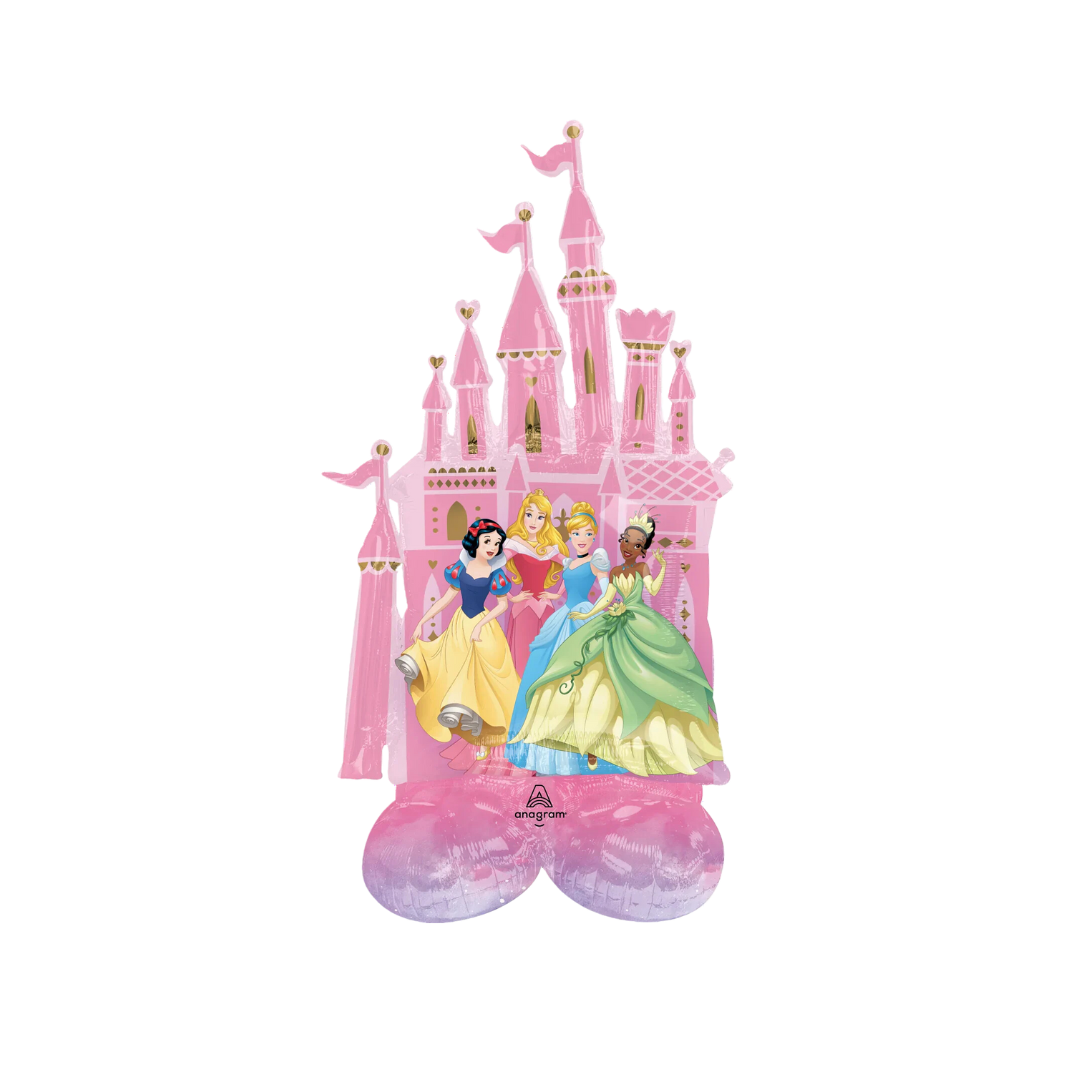 Life-Size Pink Disney Princesses Foil Balloon, Giant - Snow White, Aurora, Cinderella, Tiana