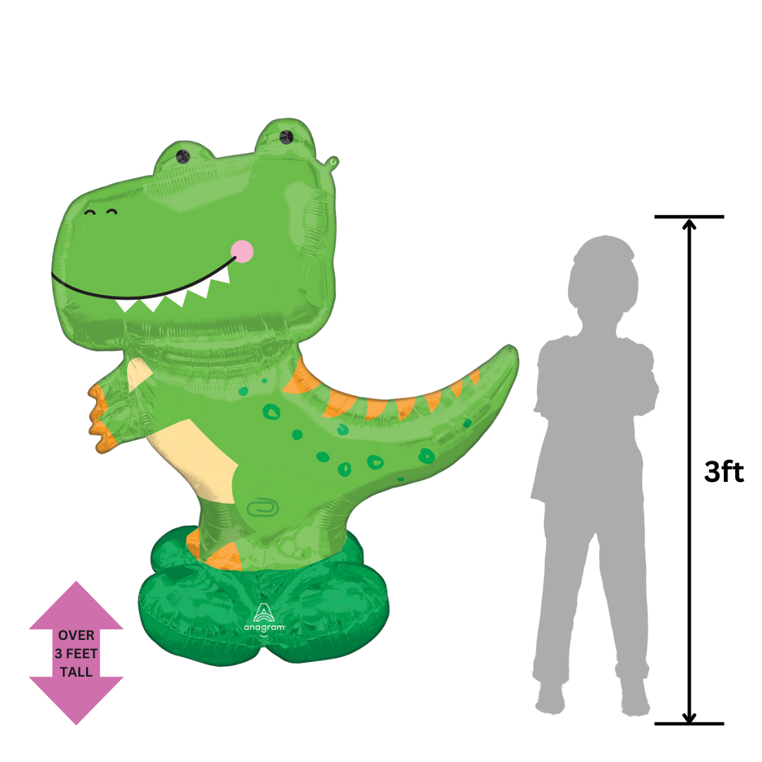 Life-Size T-Rex Foil Balloon, 54 in