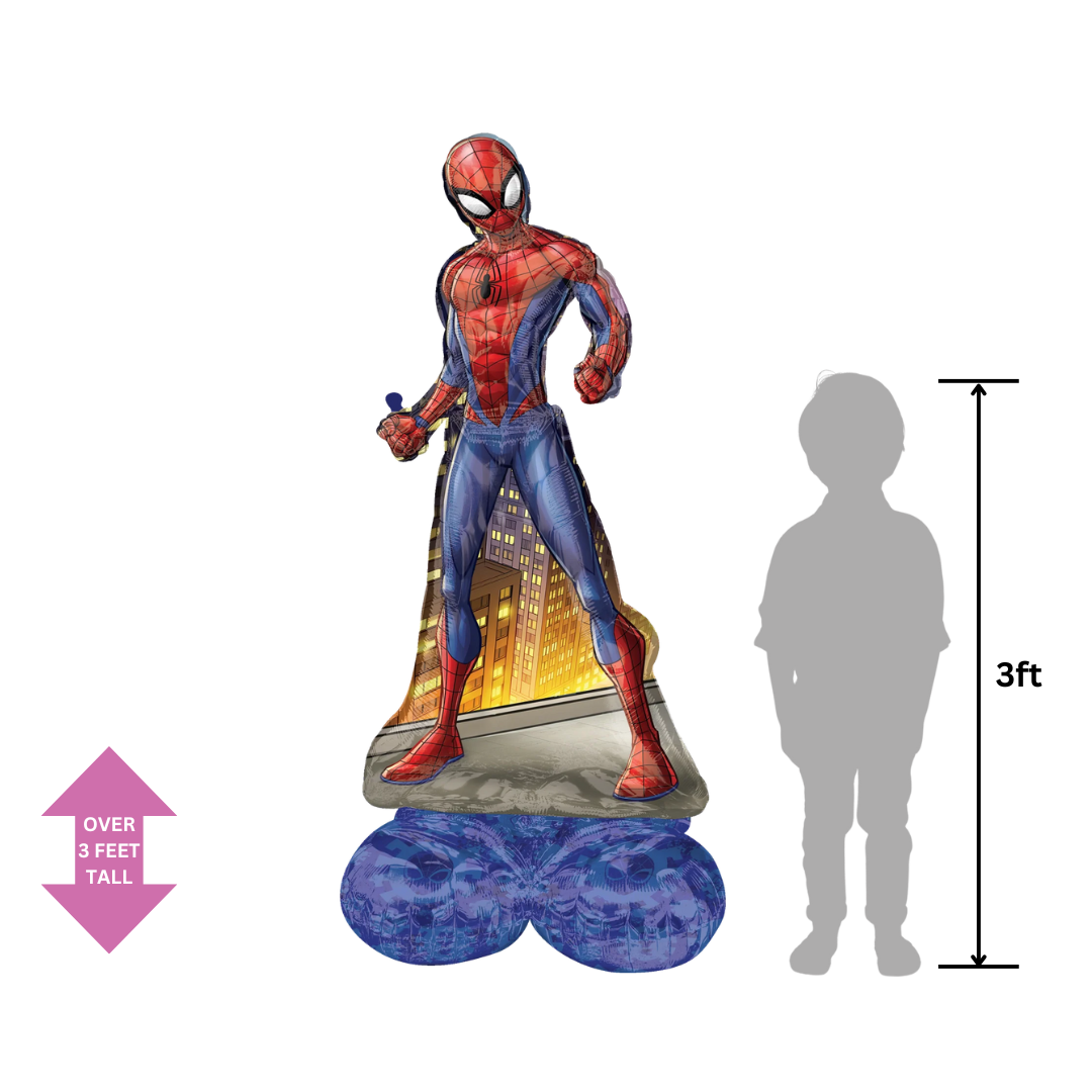 Life-Size Red and Blue Spiderman Foil Balloon, Giant