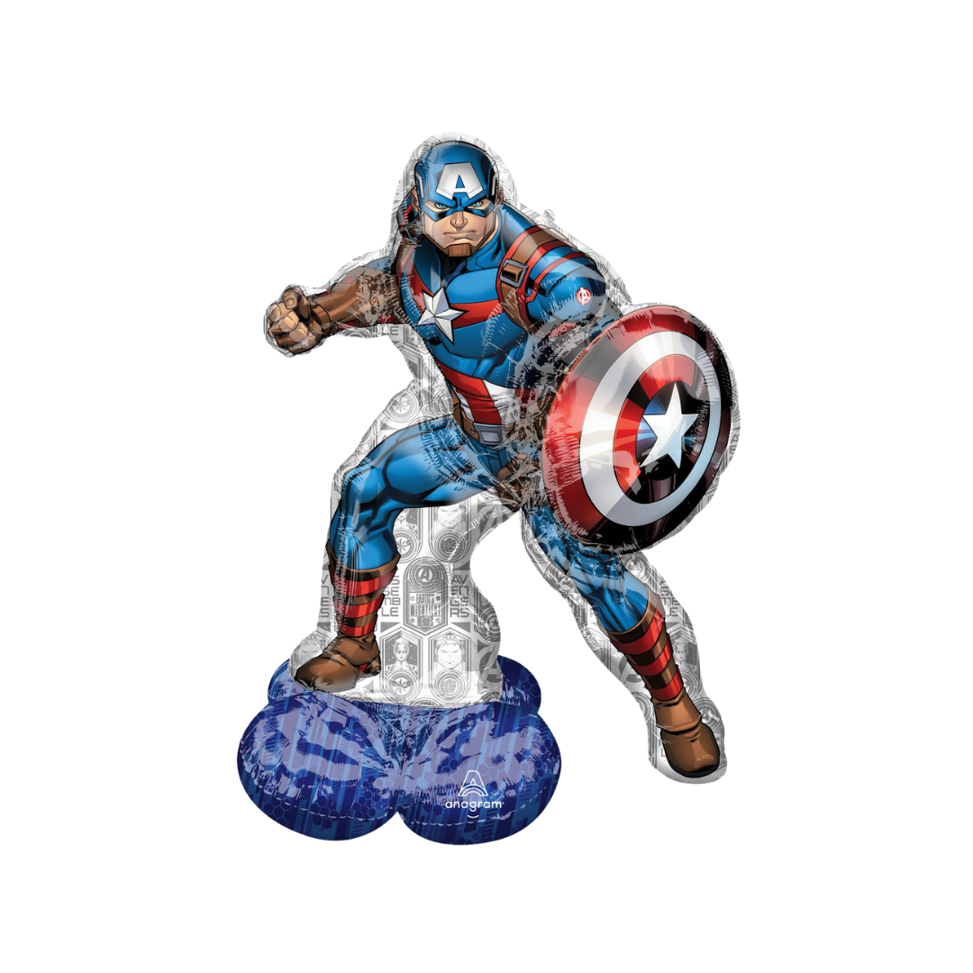 Life Size Avengers Foil Balloon, Giant - Captain America