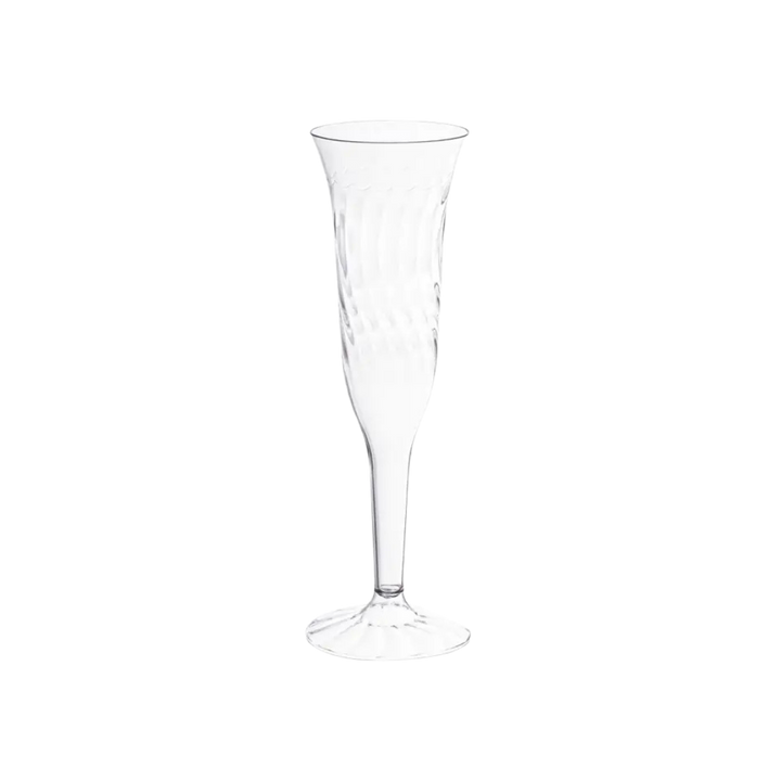 Clear Plastic Champagne Flutes