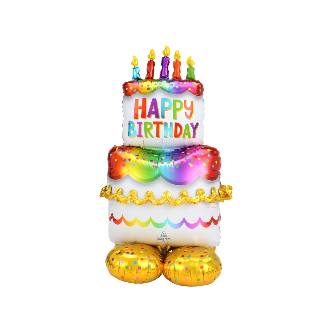 Life-Size Birthday Cake Foil Balloon, Giant