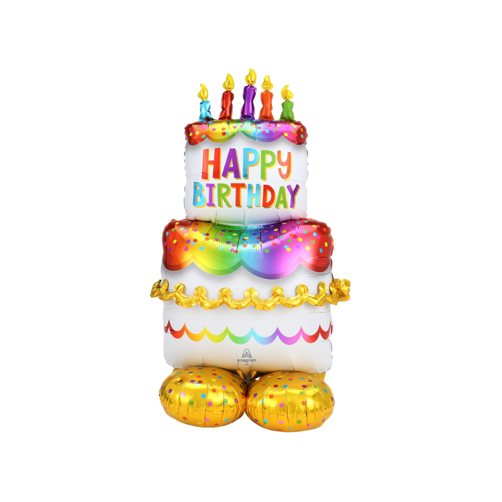 Life-Size Birthday Cake Foil Balloon, Giant