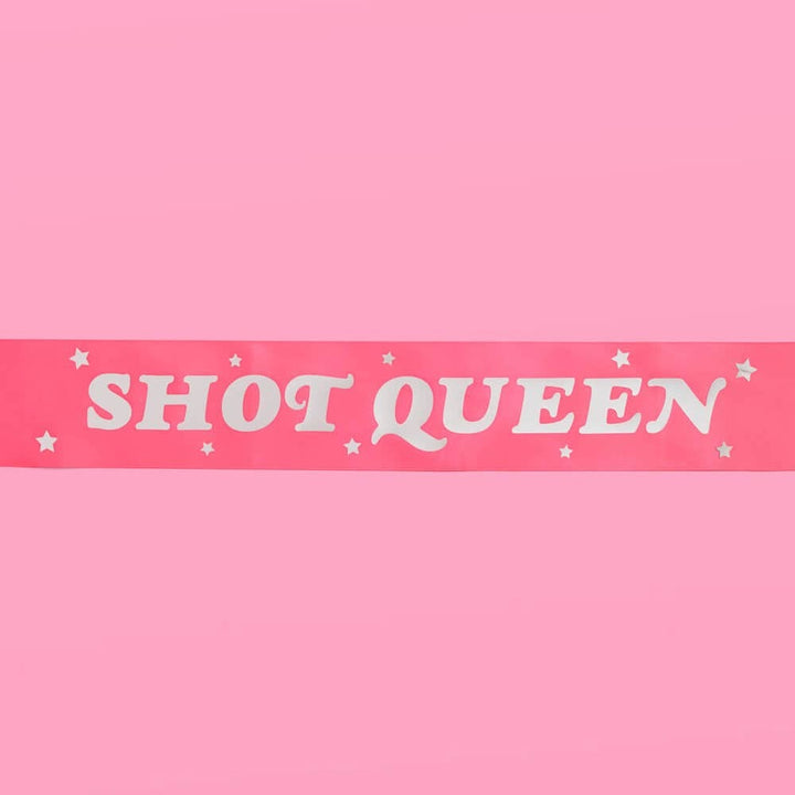 Shot Queen Birthday Pink Sash