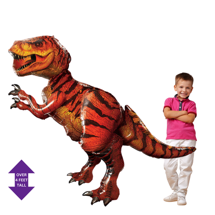 Life-Size Jurassic World Foil Balloon, Giant - T-Rex