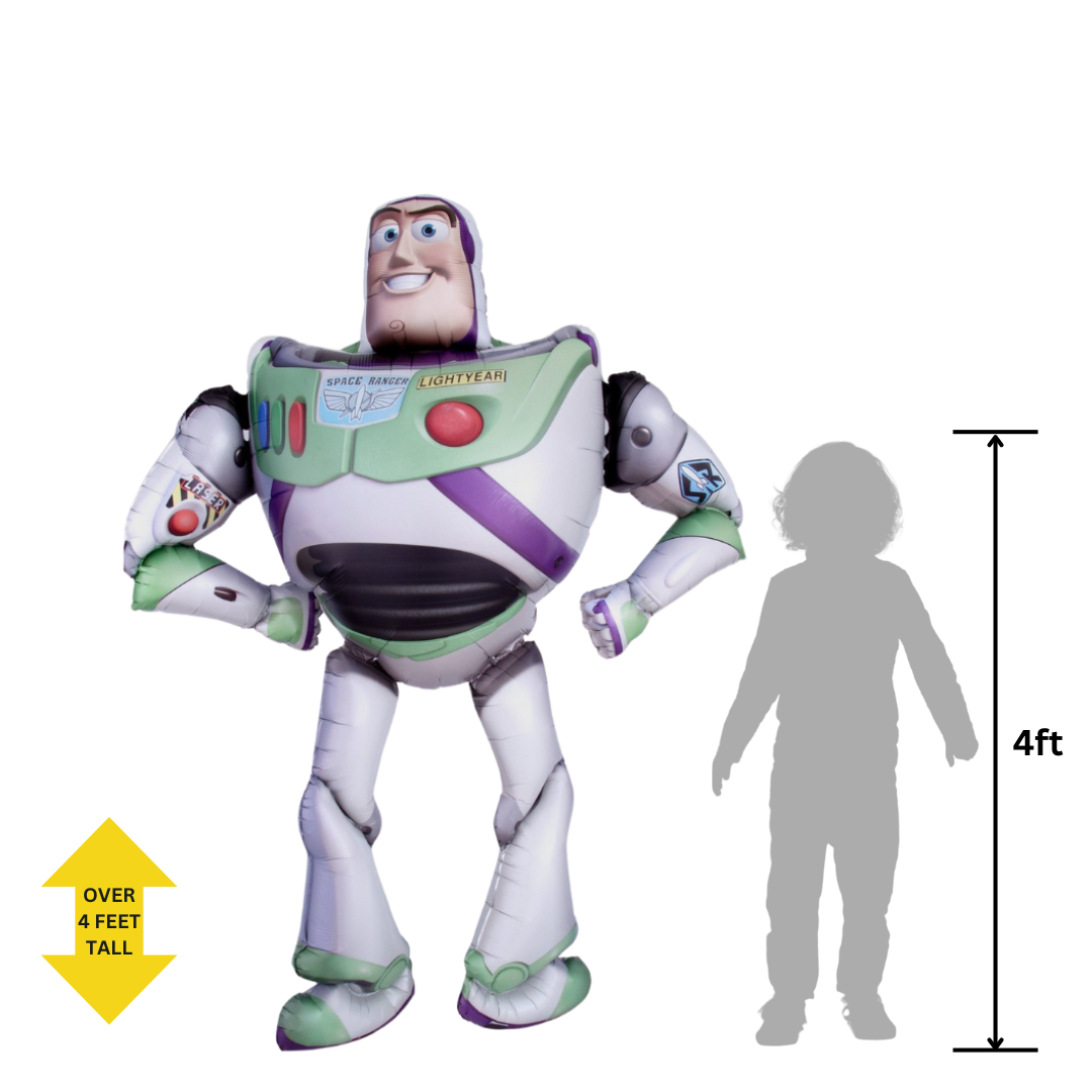 Life-Size Toy Story 4 Foil Balloon, Giant - Buzz Lightyear