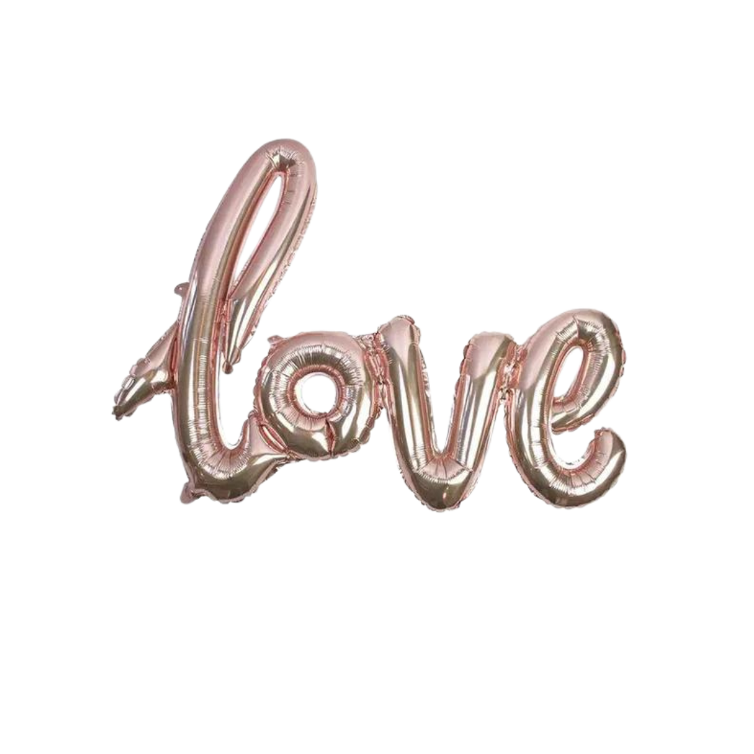 Rose Gold Love Balloon Decoration