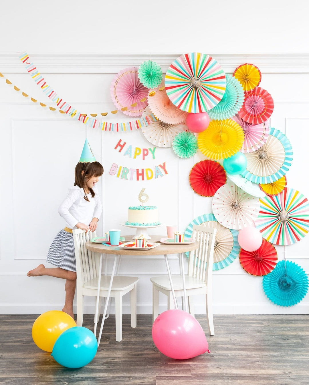 Multicolor Hip Hip Hooray "Happy Birthday" Banner