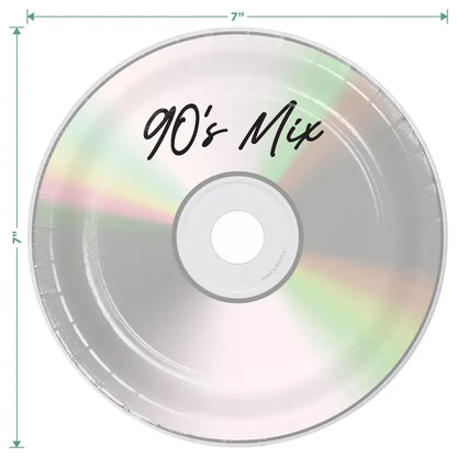 90's Mix CD Plates - Dessert Paper Plates (16ct)