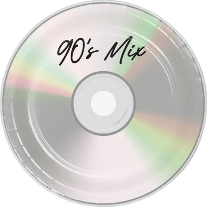 90's Mix CD Plates - Dessert Paper Plates (16ct)