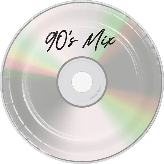 90's Mix CD Plates - Dessert Paper Plates (16ct)