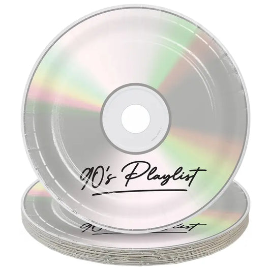 90's Theme CD Party Dinner Plate (16ct)