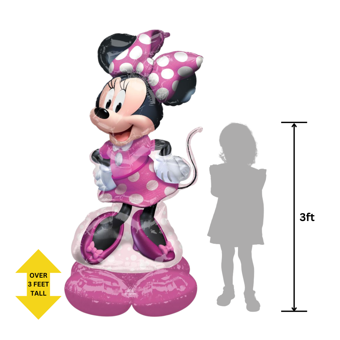 Life-Size Minnie Mouse Foil Balloon, Giant