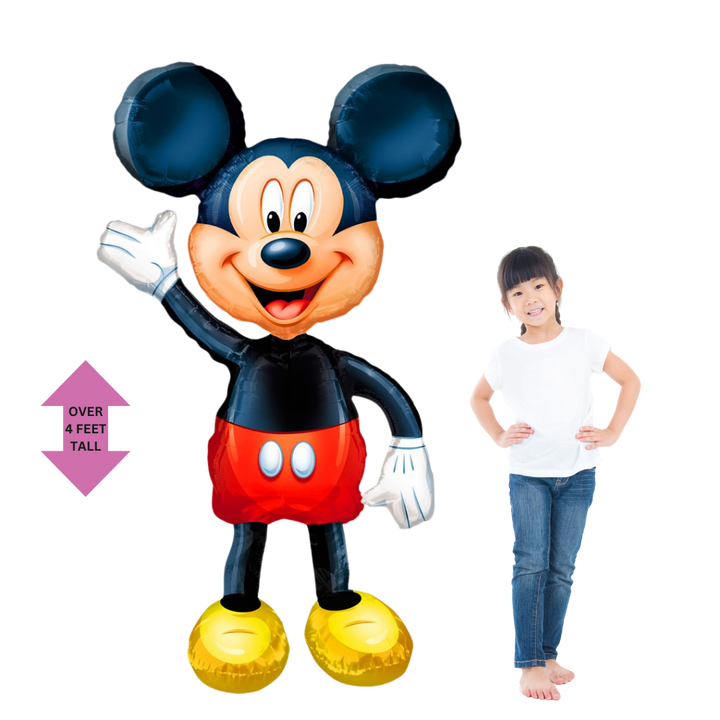 Life-Size Mickey Mouse Waving Foil Balloon, Giant