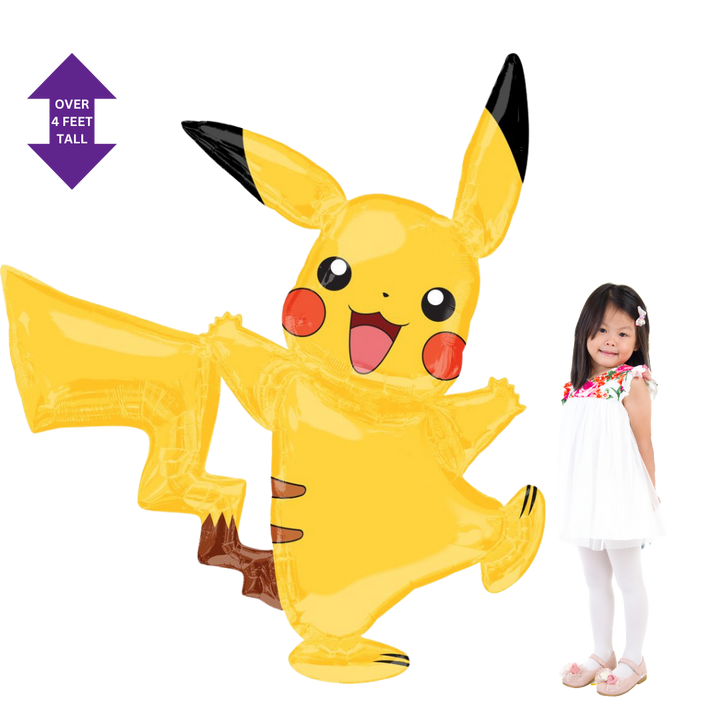 Life-Size Pokemon Foil Balloon, Giant - Pikachu