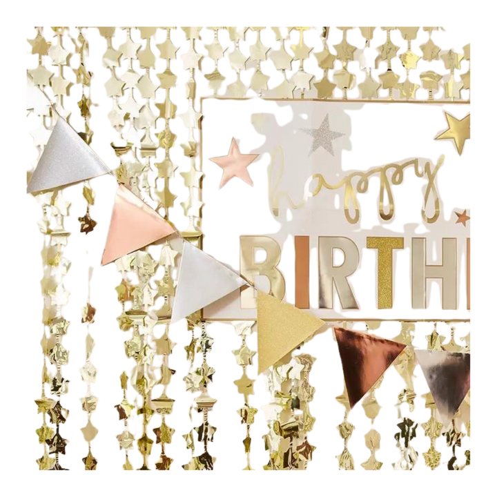 Assorted Metallics - Foiled and Glitter Bunting